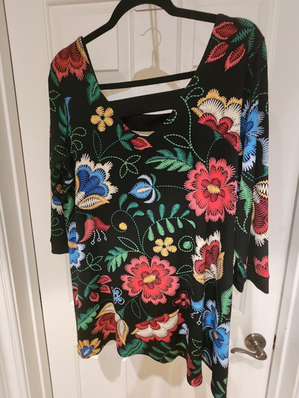 EVA VARRO XL TUNIC WITH 3/4 SLEEVES